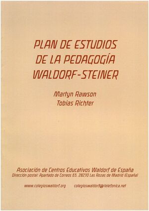 PLAN DE ESTUDIOS DE LA PEDAGOGIA WALDORF-STEINER