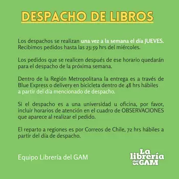  Despachos de libros
